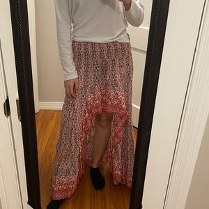 Solitaire high low skirt
